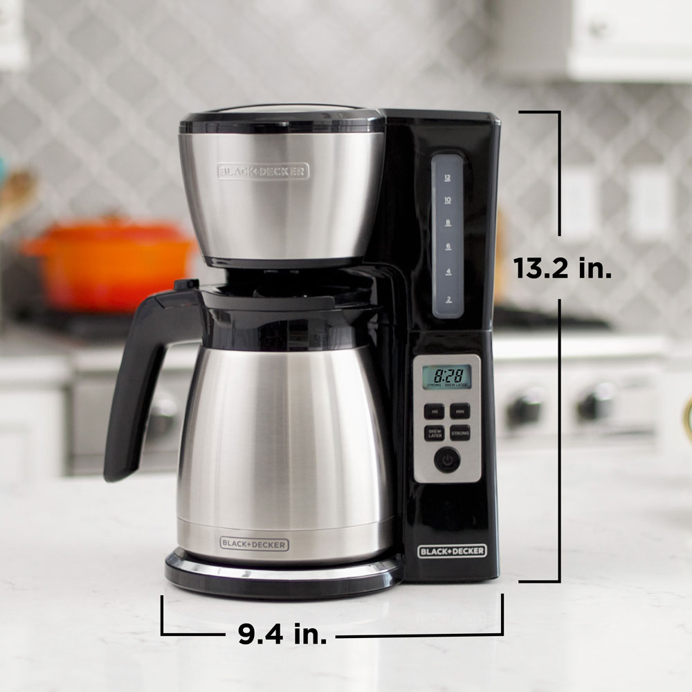 12 Cup Thermal Programmable Coffeemaker Silver